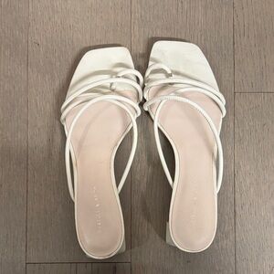 Charles & Keith White Strappy Sandals